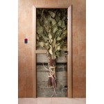 Дверь для бани с фотопечатью DoorWood А011