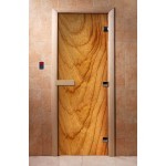 Дверь для бани с фотопечатью DoorWood А051