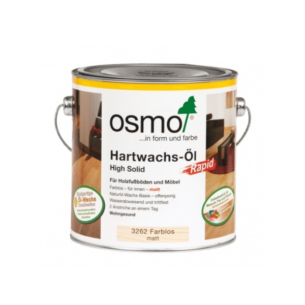 Масло с твердым воском с ускоренным временем высыхания OSMO Hartwachs-Öl Rapid